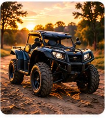All-terrain vehicle outdoors